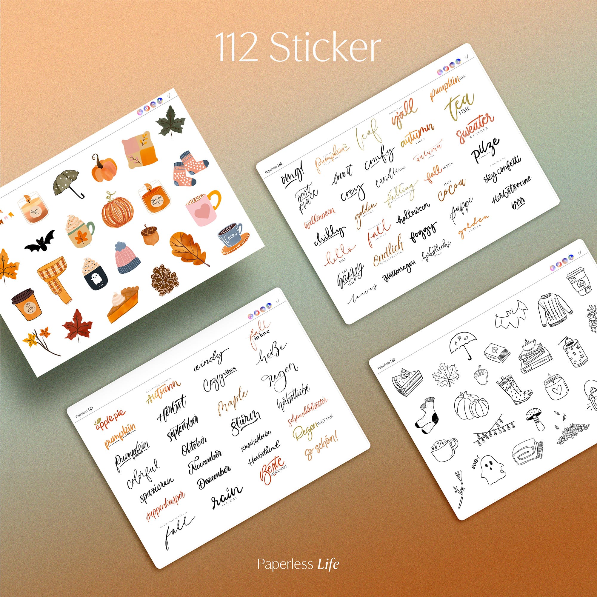 Digitale Sticker | Herbst - Image 3