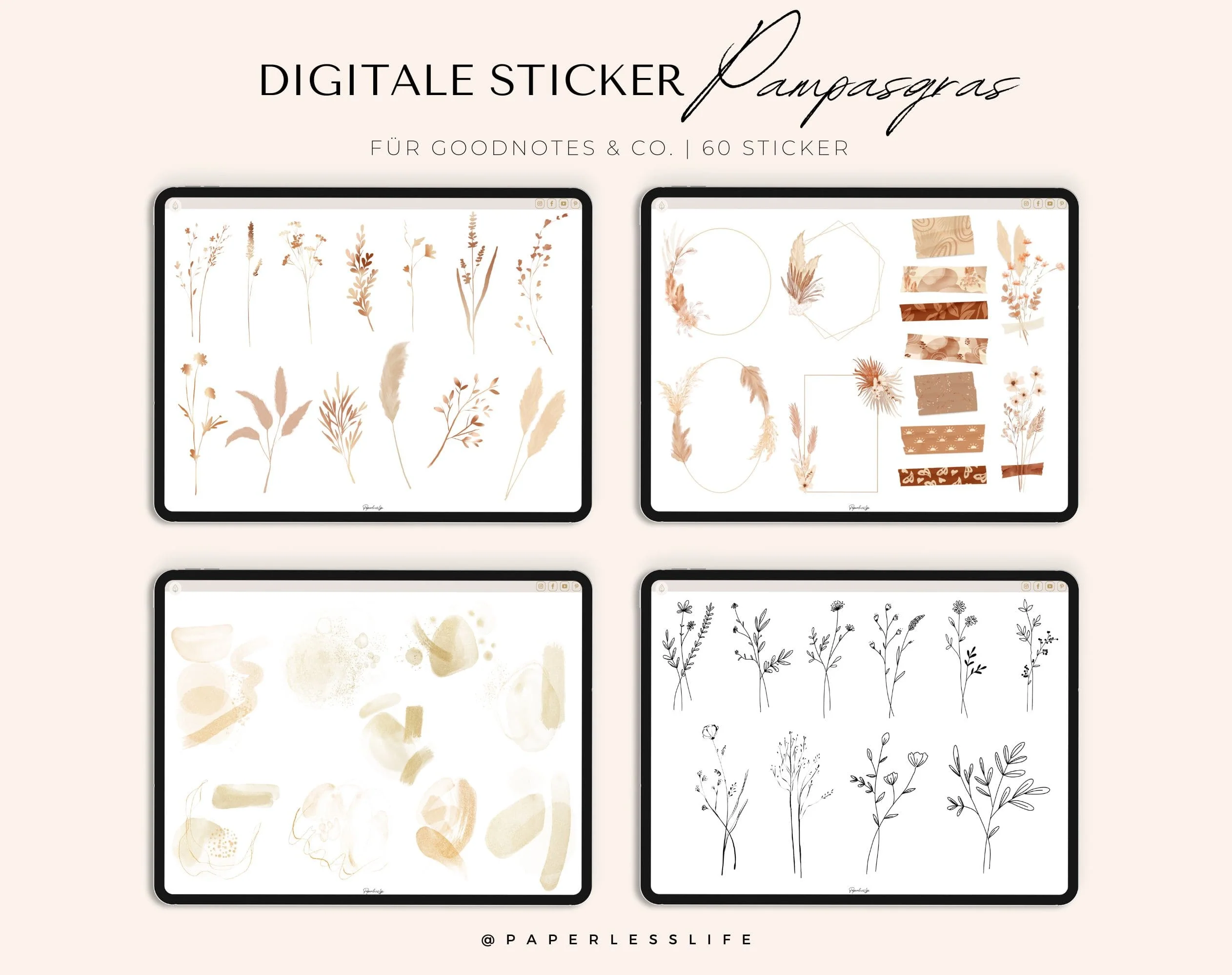 Digitale Sticker | Pampasgras - Image 2