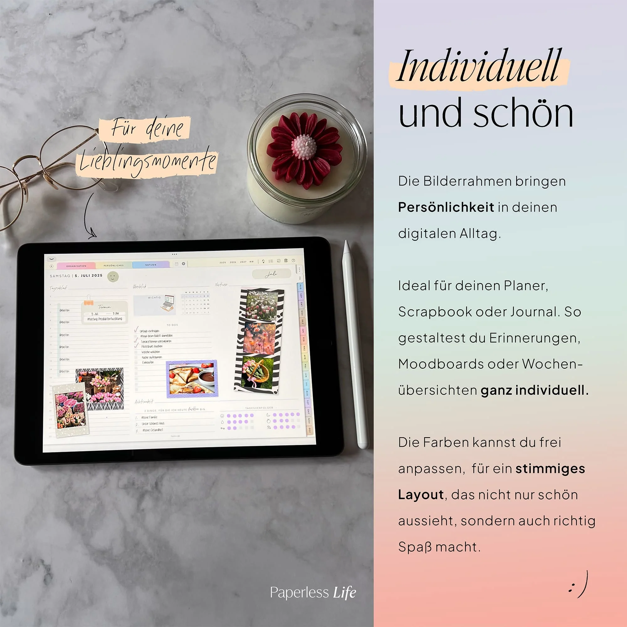 150 Color Changing Goodnotes Sticker | Bilderrahmen - Image 5