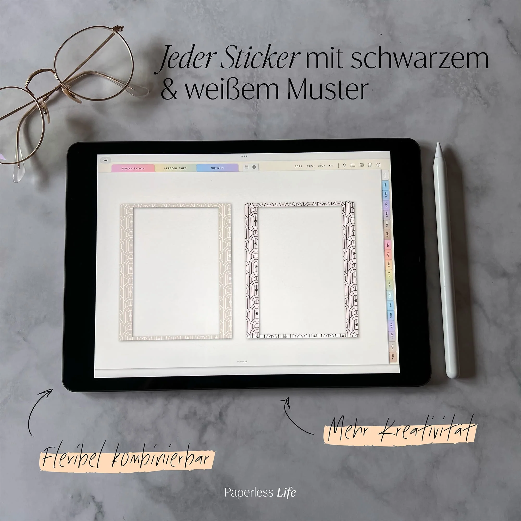 150 Color Changing Goodnotes Sticker | Bilderrahmen - Image 6