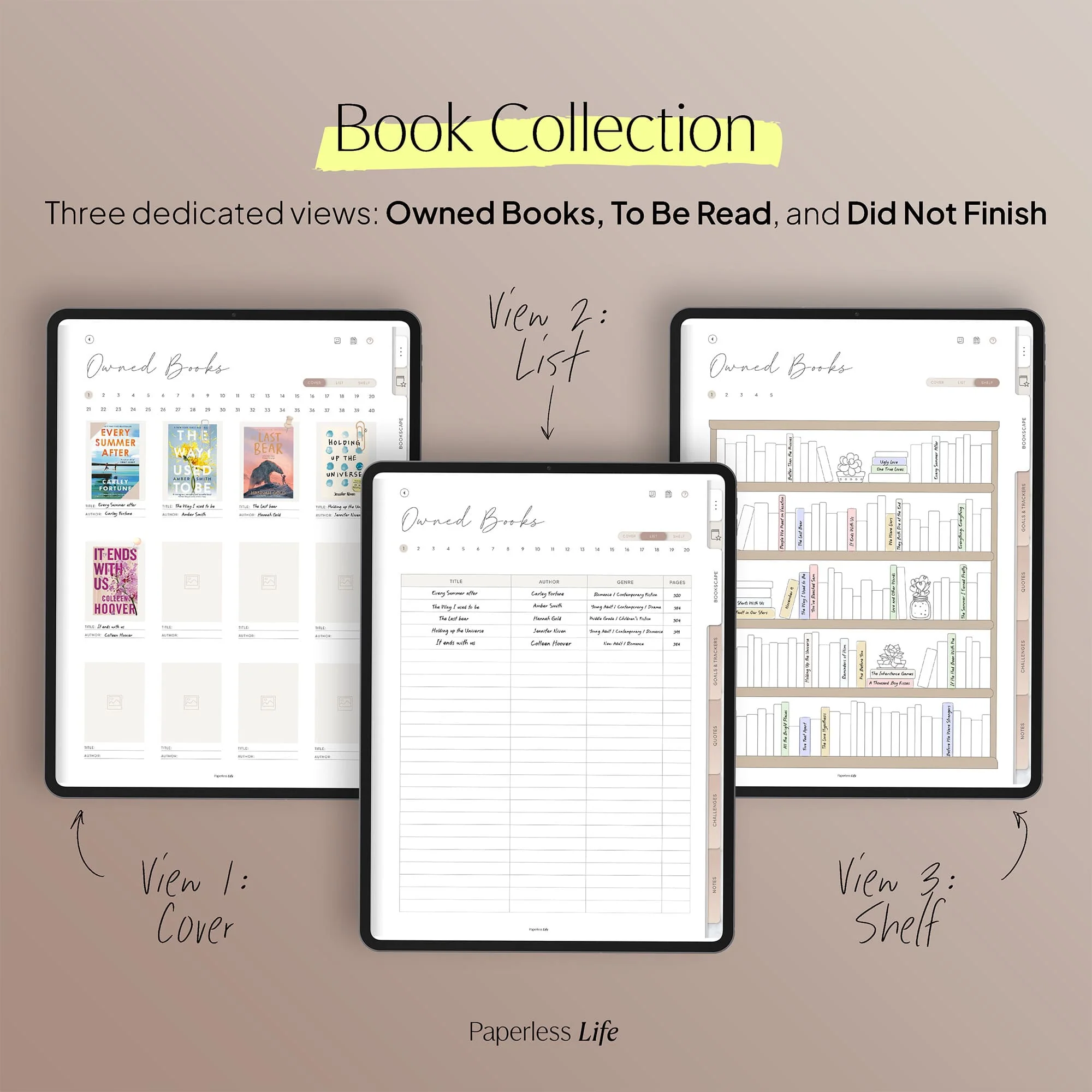 Digital Reading Journal | Goodnotes Book Tracker - Image 3