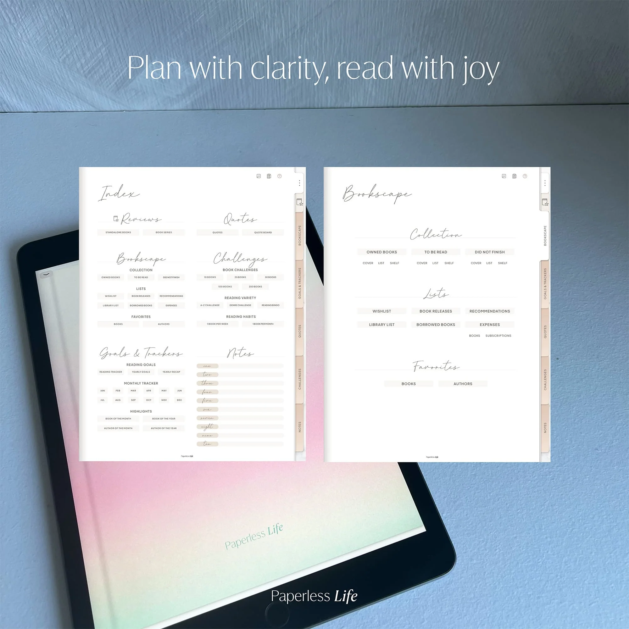 Digital Reading Journal | Goodnotes Book Tracker - Image 4