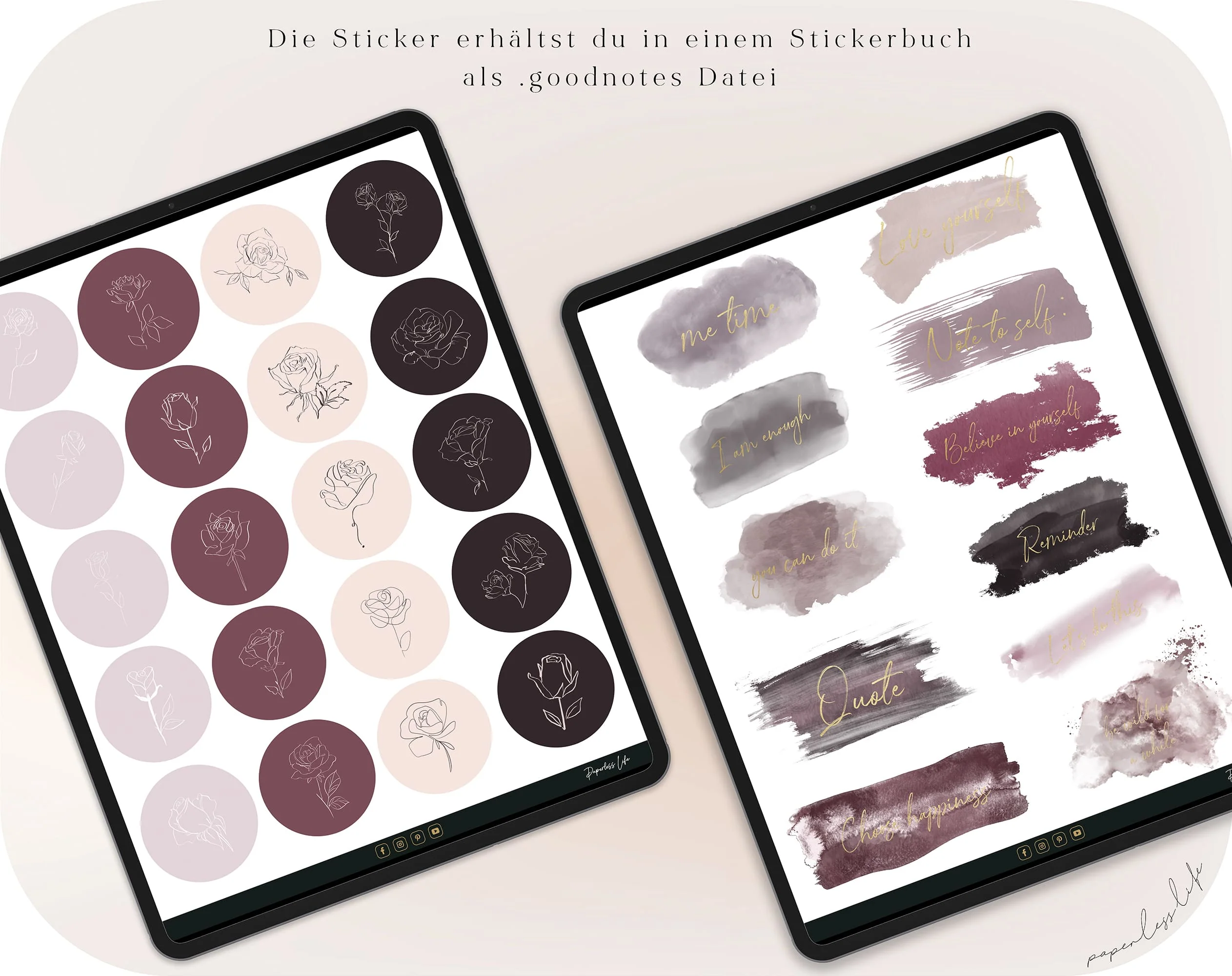 Digitale Sticker | Floral Beige - Image 14