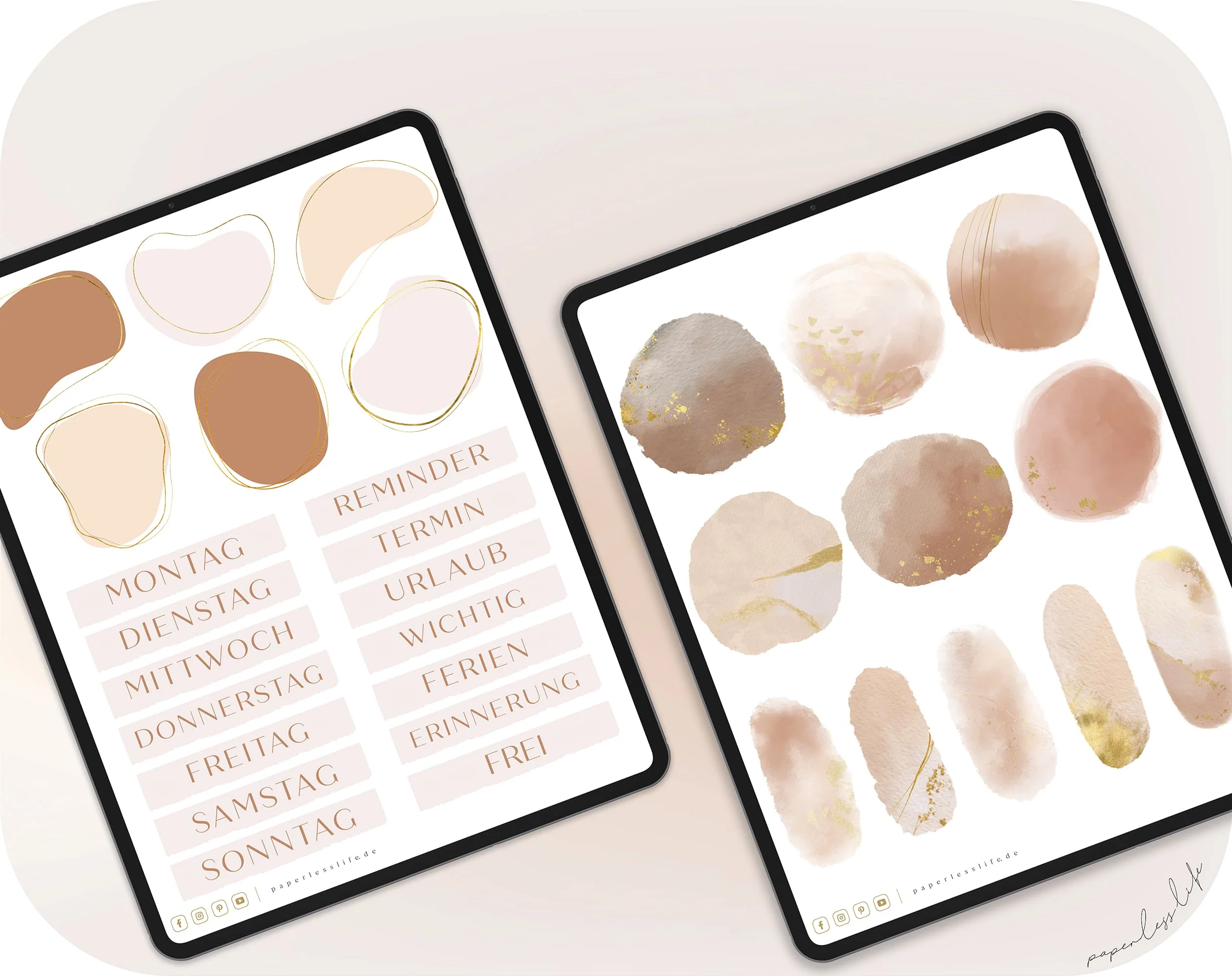 Digitale Sticker | Floral Beige - Image 6