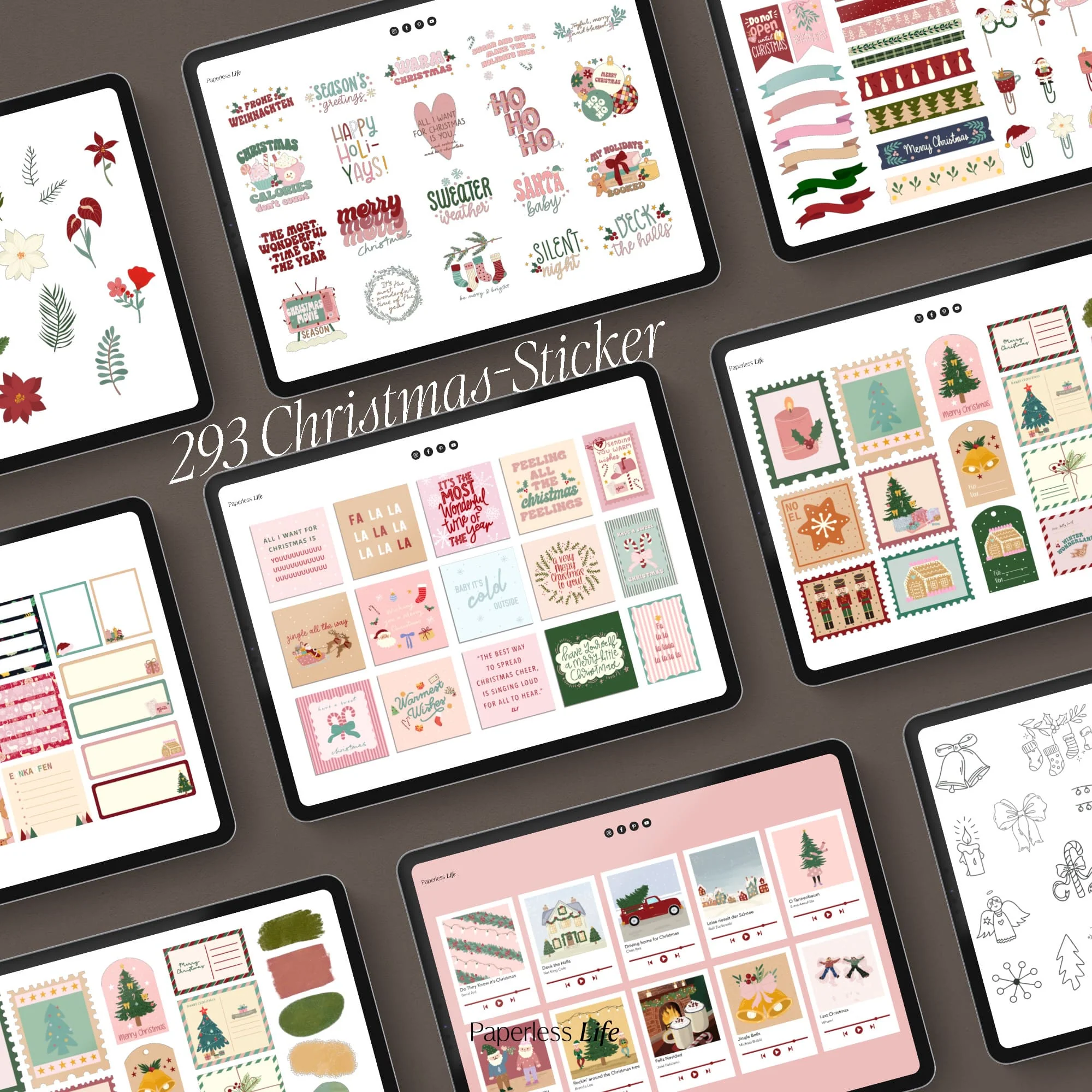 Digitale Sticker | Weihnachten "Merry Stickmas" - Image 3
