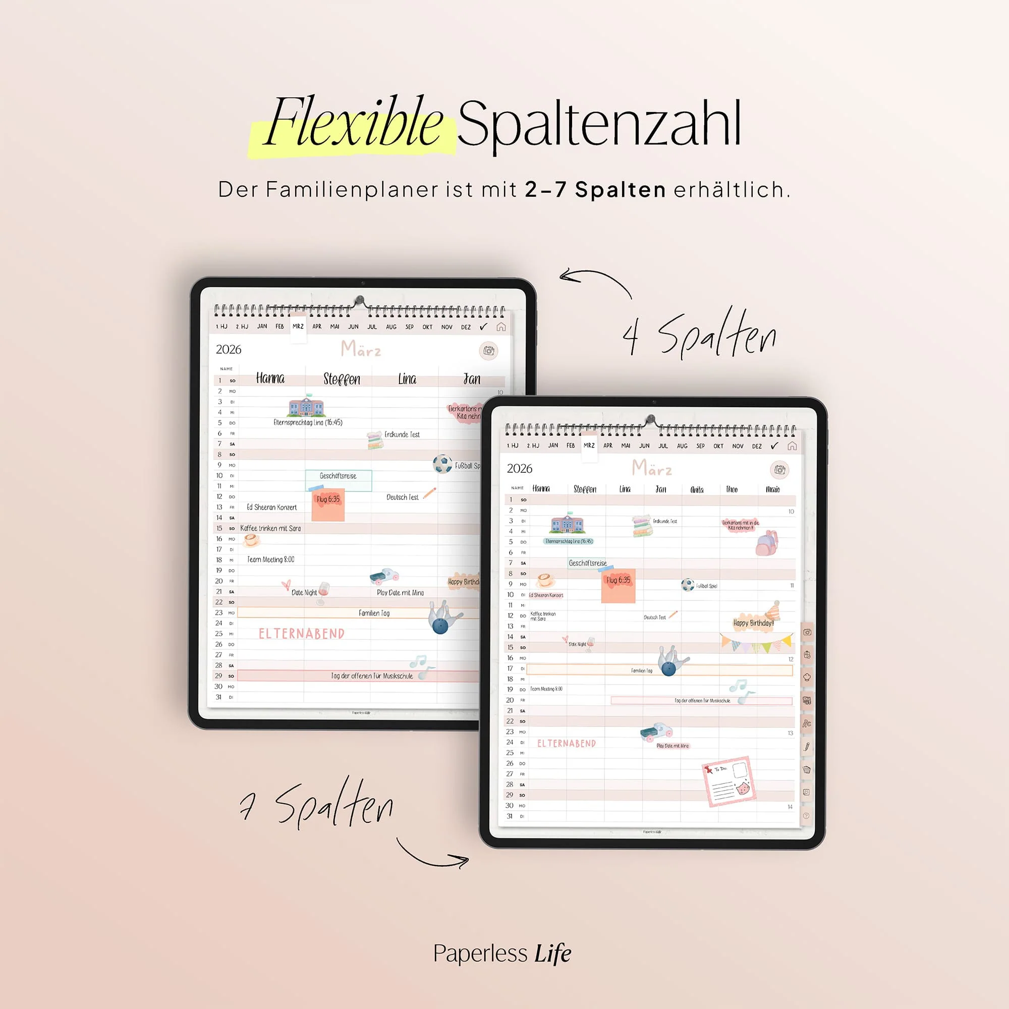 Digitaler Familienplaner 2026 | Wandkalender - Image 18