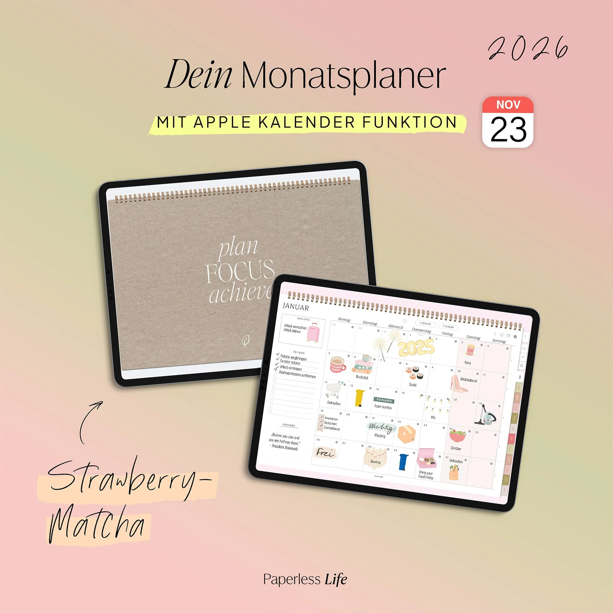Digitaler Monatsplaner 2026 | Paperless Basics - Image 9