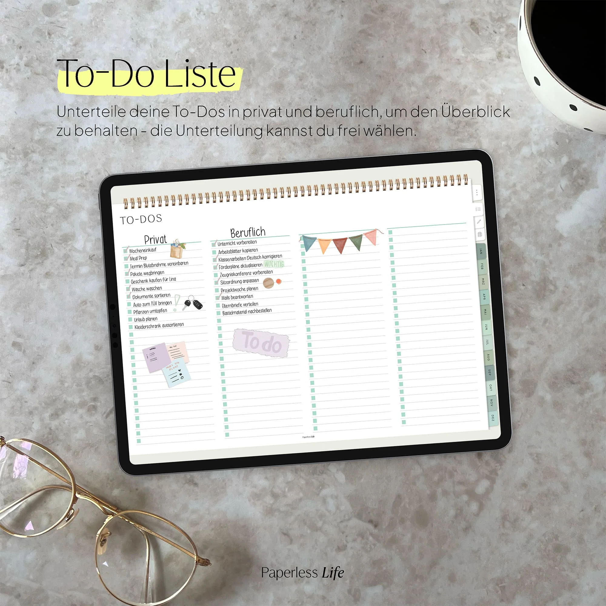 Digitaler Wochenplaner 2026 | Paperless Basics - Image 59