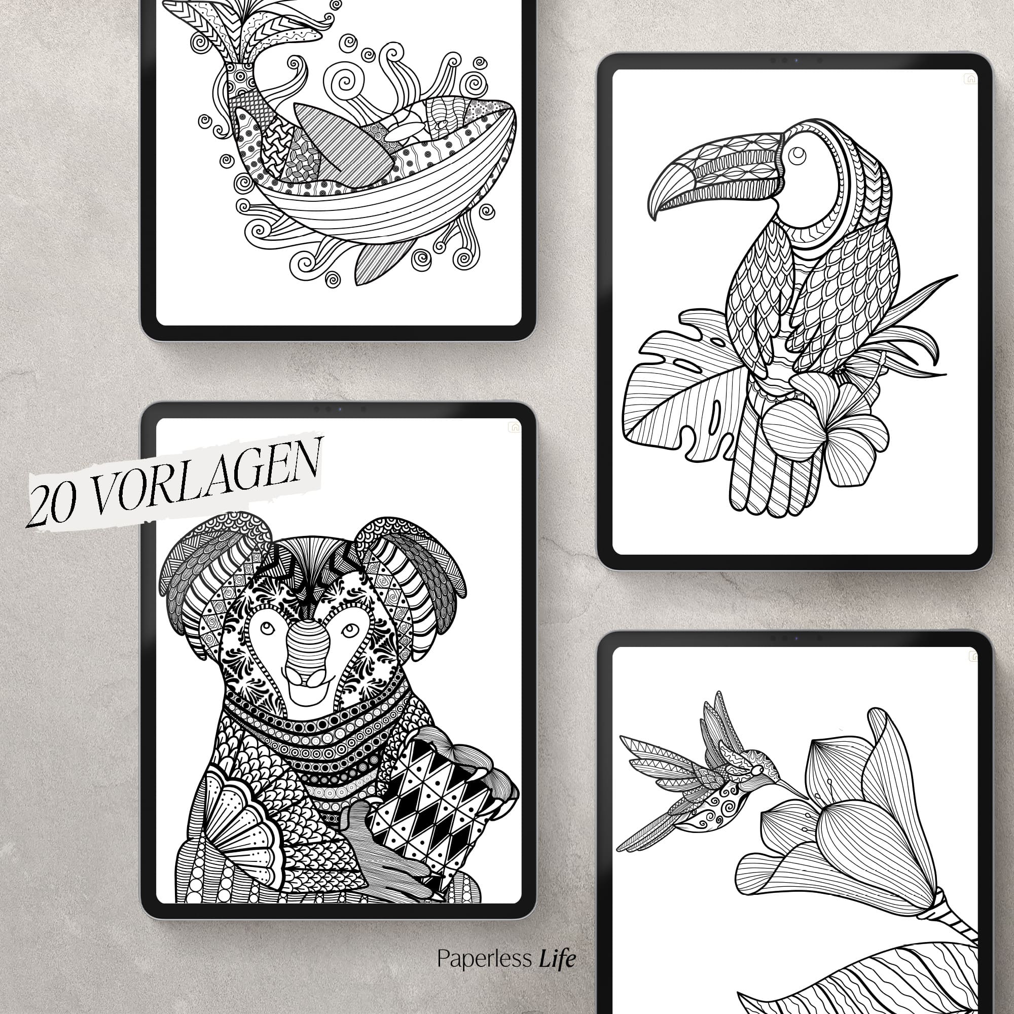 Digitales Malbuch - Zentangle - Image 3