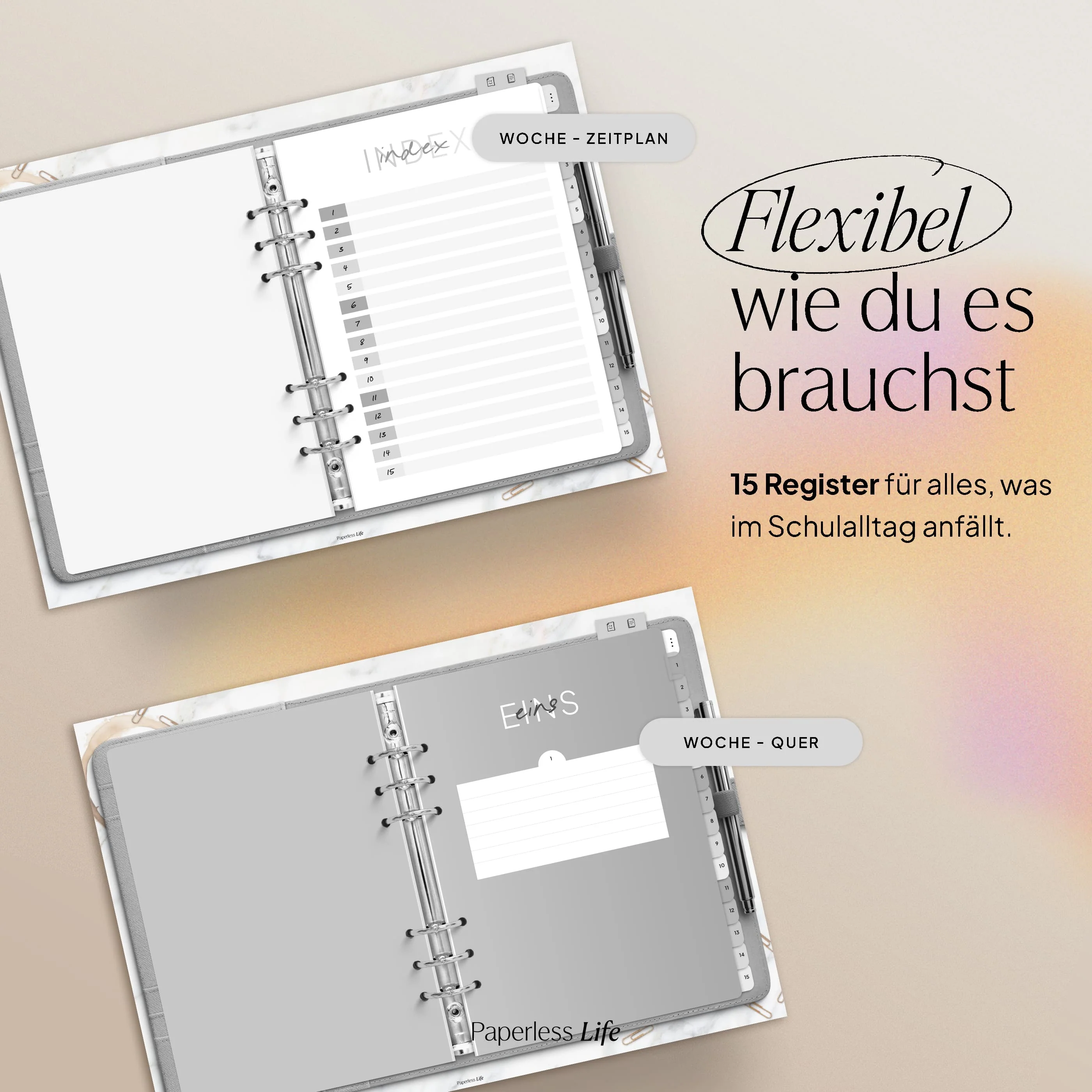 Digitales Notizbuch "Ringbuch" - 15 Reiter | Passend zum Lehrerkalender 26/27 - Image 11
