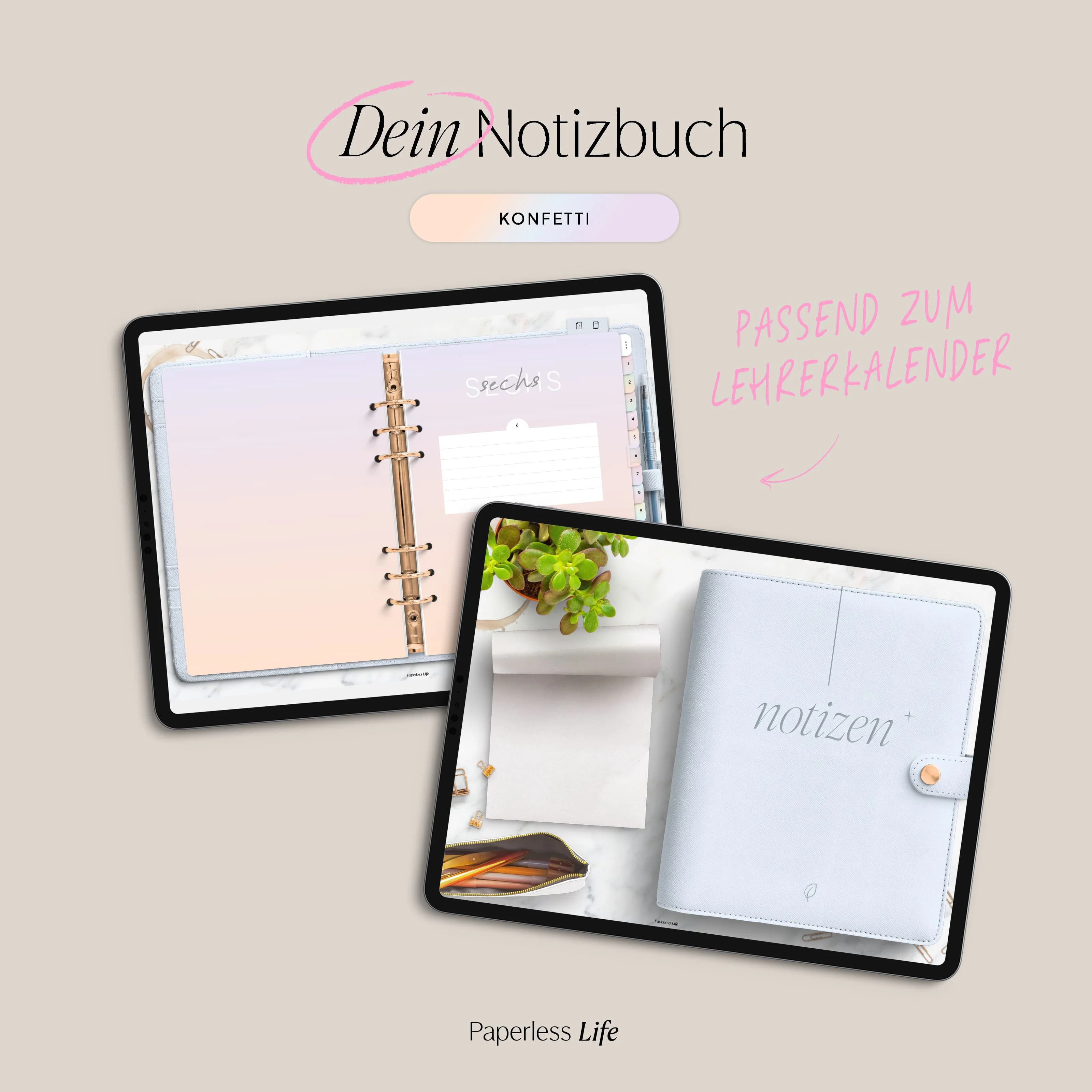 Digitales Notizbuch "Ringbuch" - 15 Reiter | Passend zum Lehrerkalender 26/27 - Image 16