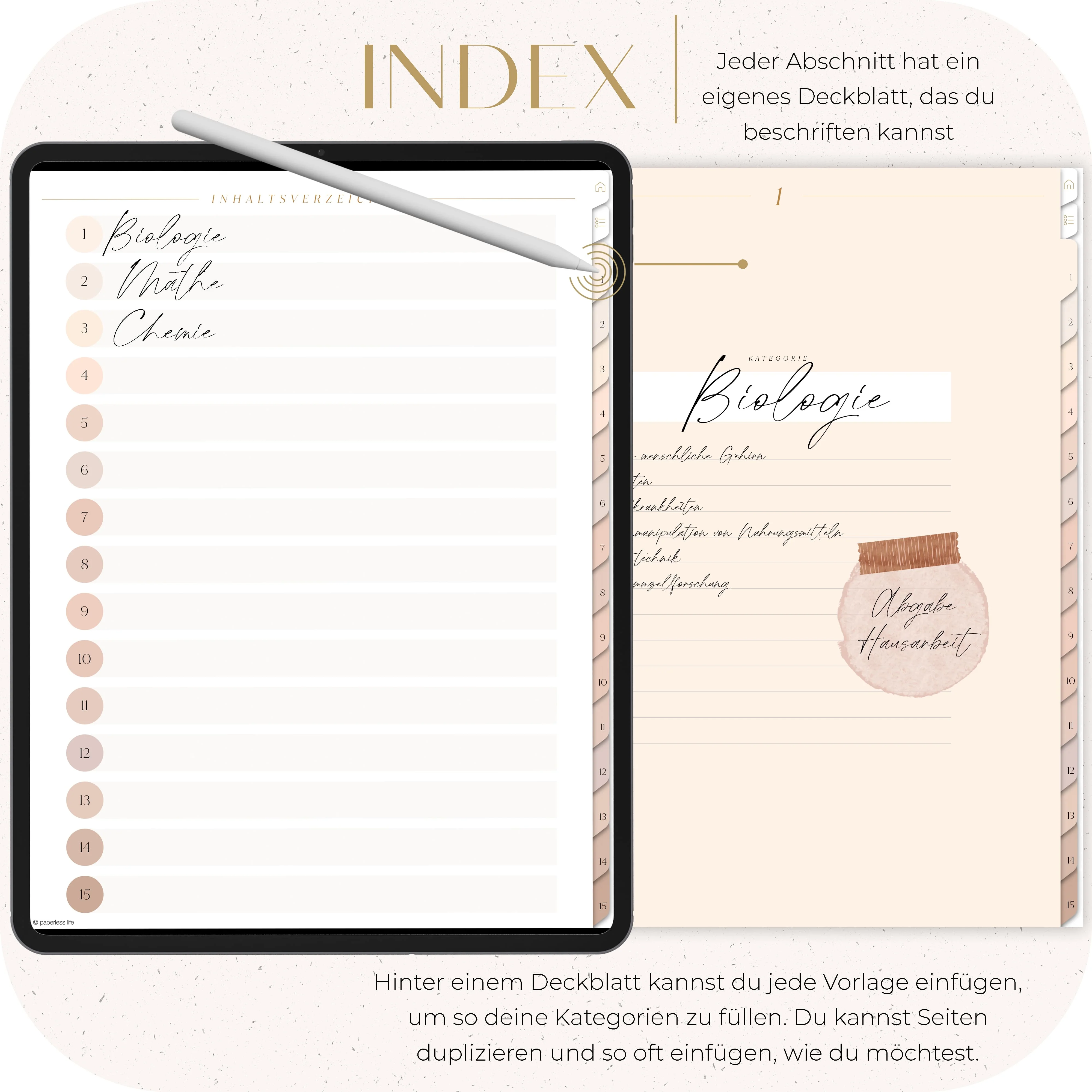 Notizbuch 15 Register | Schule & Uni - Image 3