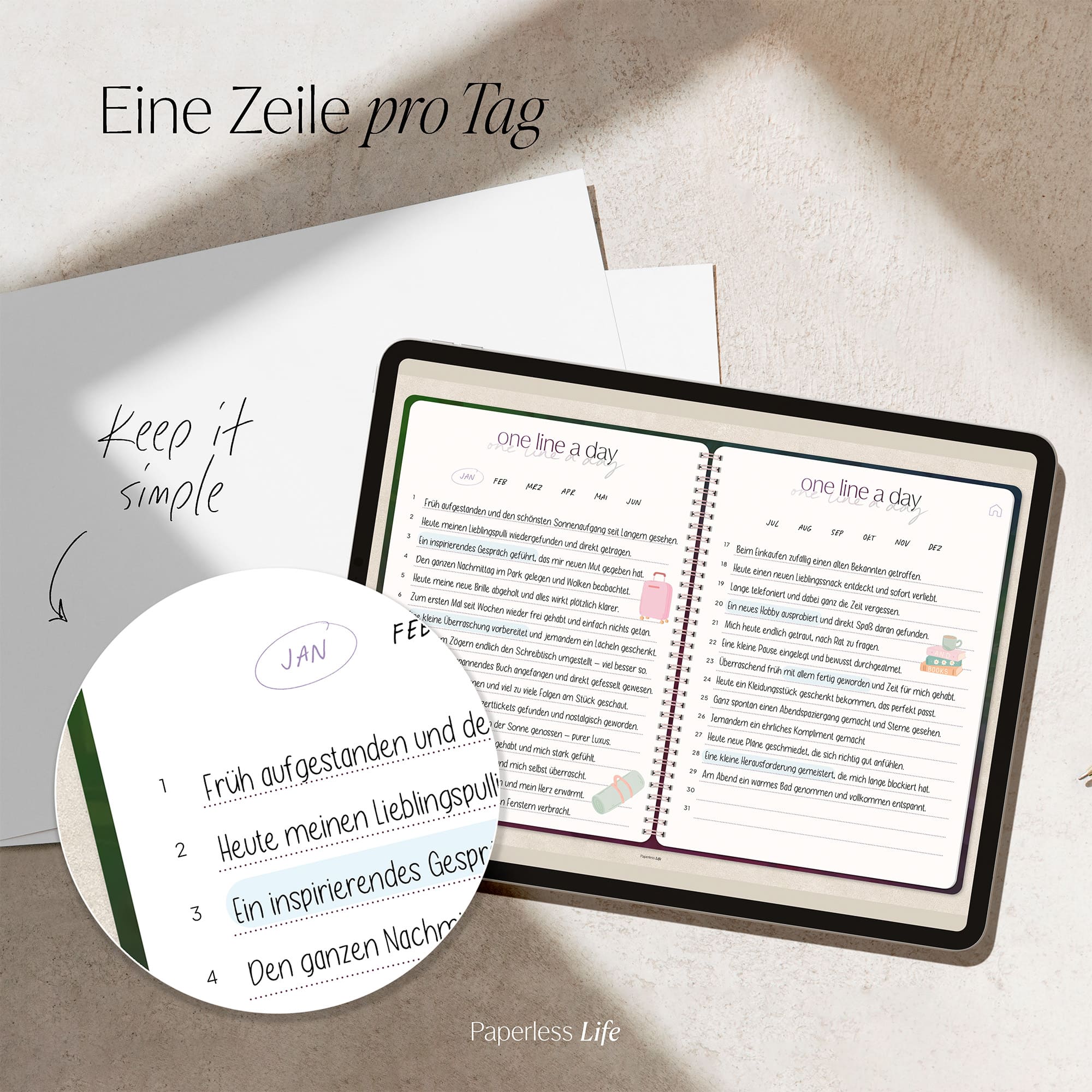 One Line a Day | 1‑Jahres‑Tagebuch - Image 45